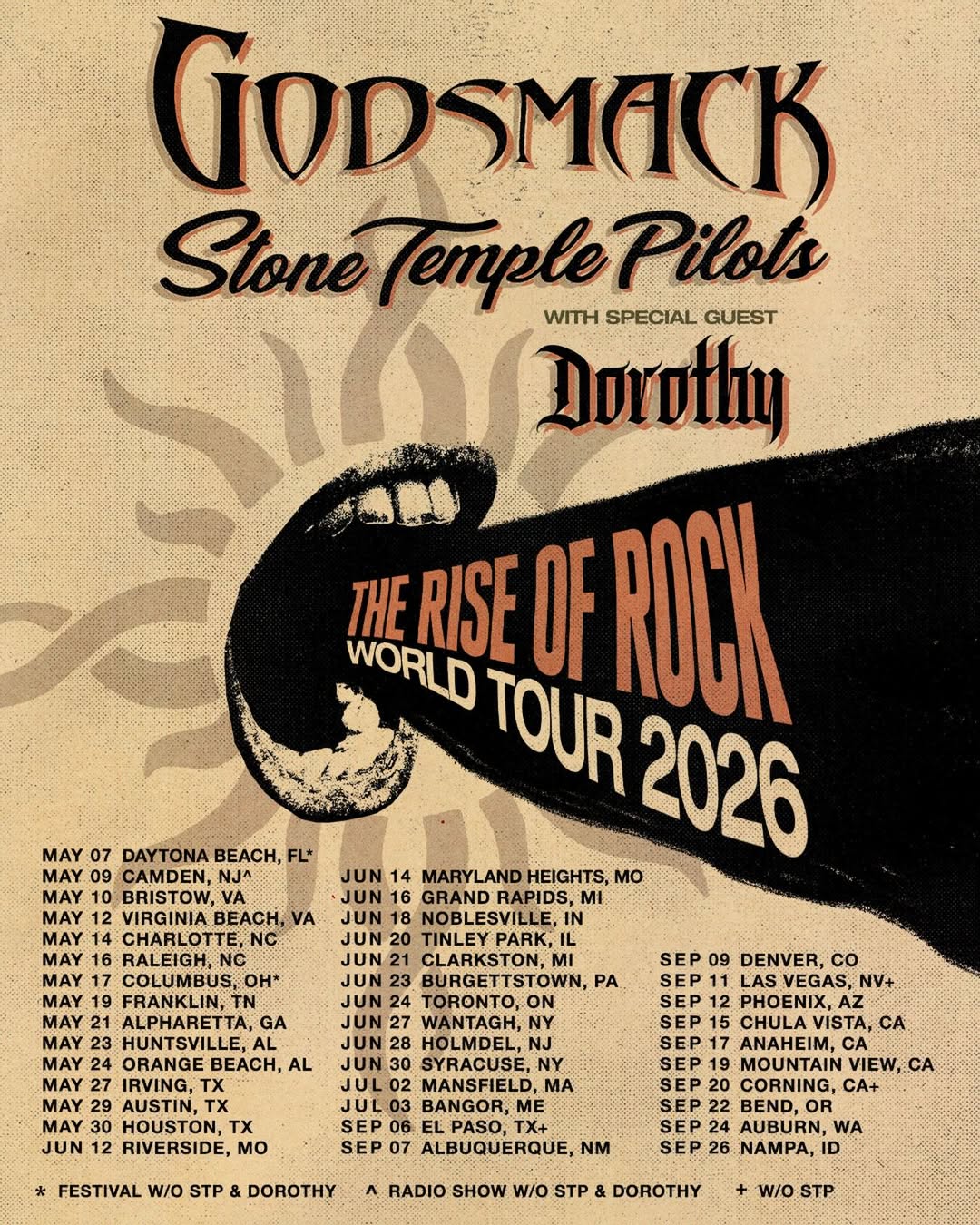 Dorothy The Rise of Rock World Tour Poster 2026
